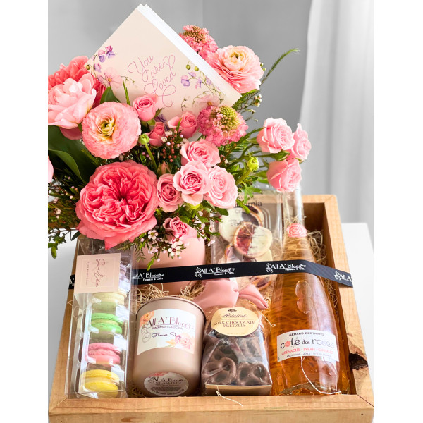 Pretty in Pink Gift Crate